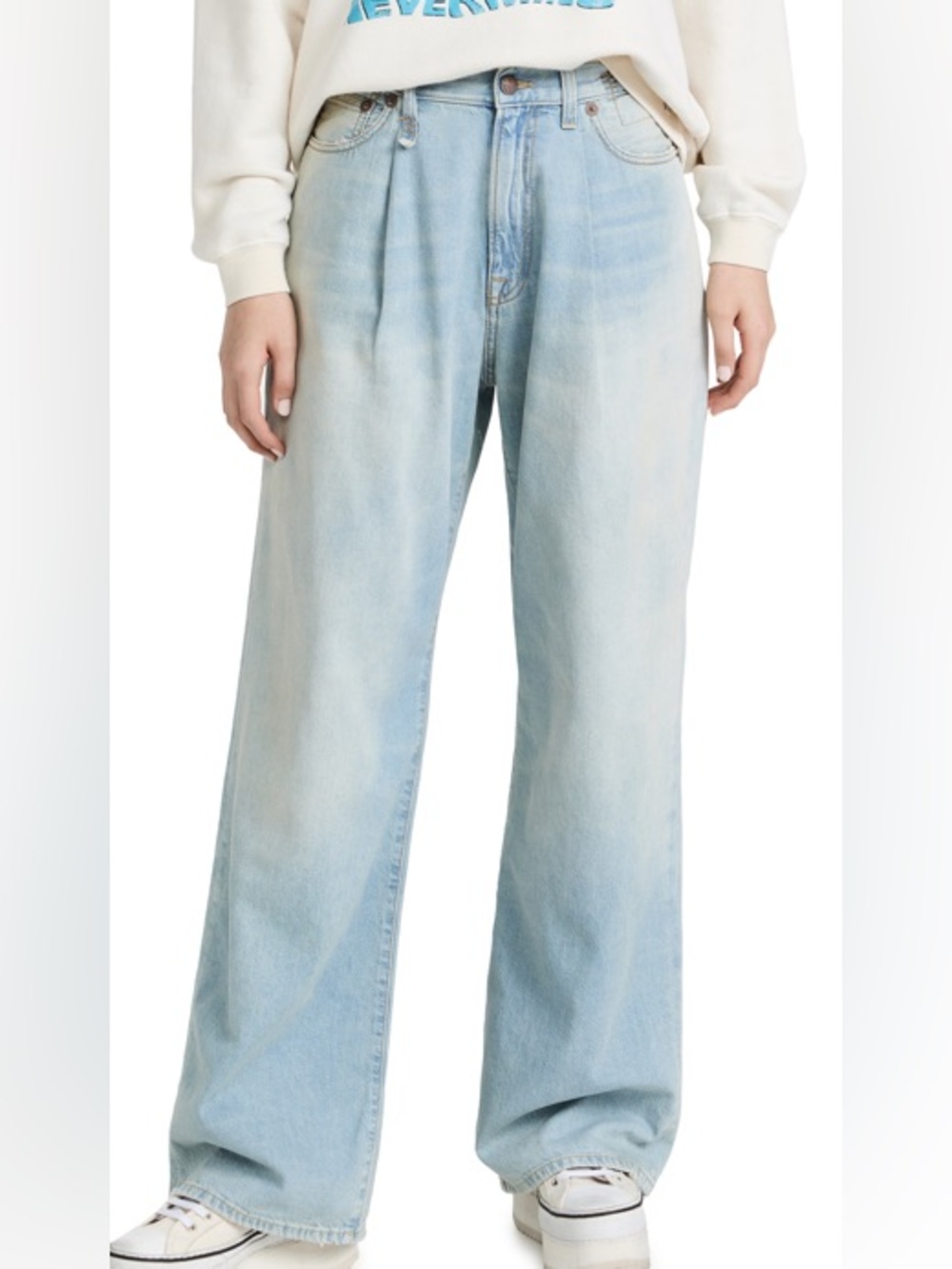 R13 | Damon Pleated Wide Leg In Lennon Size; 24